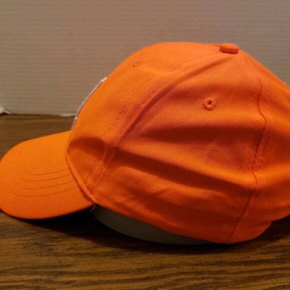 Paramount Outdoors Neon Bright Orange M Logo Strapback Hunting Hat Cap - Picture 3 of 7